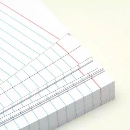 Imagem de Ficha Pautada Número 3 - 5x8 100 Folhas - Kit Com 2 Blocos