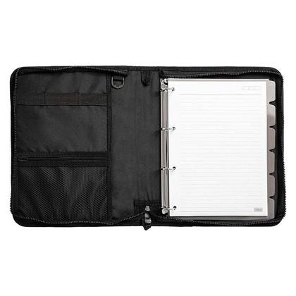 Imagem de Fichário Caderno Argolado Universitário Zip 48 Folhas Preto - Tilibra