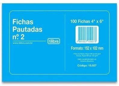 Imagem de Fichario De Mesa 4x6 Indice 4x6 A-z Fichas Pautadas Acrimet