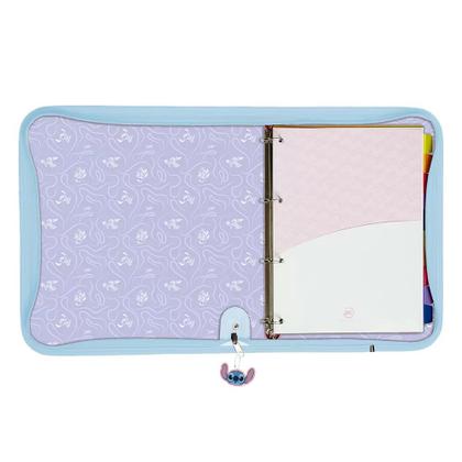 Imagem de Fichario Stitch Argolado Universitario Ziper Dac