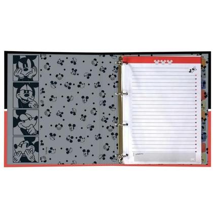 Imagem de Fichário Universitário Cartonado Mickey - Dac Cor Preto E Vermelho