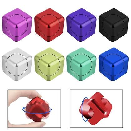 Imagem de Fidget Spinner Anti-Ansiedade - Cubo de Dados para Descompressão e Aprendizagem Precoce