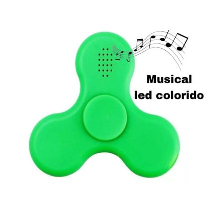 Imagem de Fidget Spinner Usb Com Alto Falante Bluetooth E Luz De Led Musical Dia Das Crianças