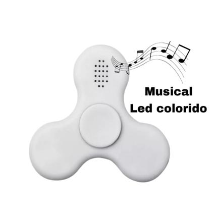 Imagem de Fidget Spinner Usb Com Alto Falante Bluetooth E Luz De Led Musical Dia Das Crianças