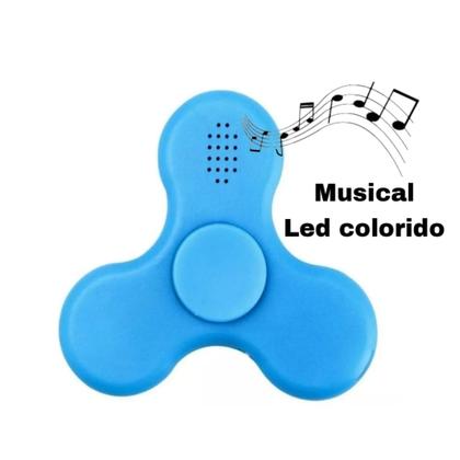 Imagem de Fidget Spinner Usb Com Alto Falante Bluetooth E Luz De Led Musical Dia Das Crianças