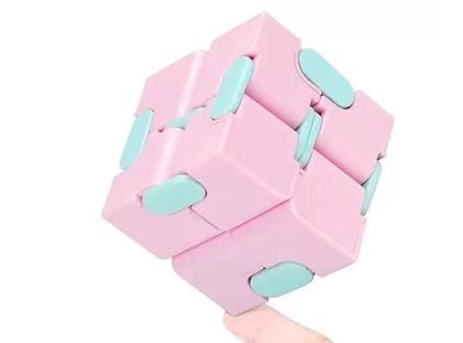 Imagem de Fidget Toy Cubo Infinito Infinity Cube Antistress Rosa