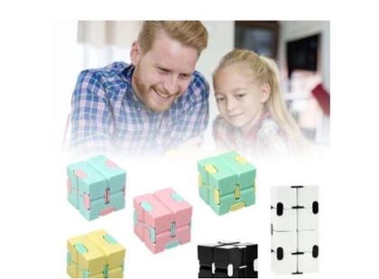 Imagem de Fidget Toy Cubo Infinito Infinity Cube Antistress Rosa