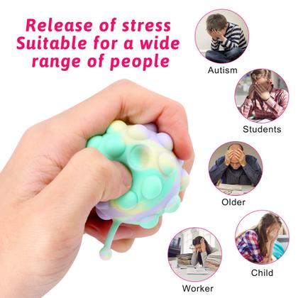 Imagem de Fidget Toys KissFree, pacote com 30 lembrancinhas de festa Animal Pop Balls