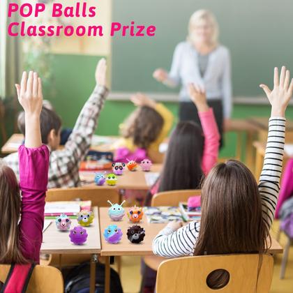 Imagem de Fidget Toys KissFree, pacote com 30 lembrancinhas de festa Animal Pop Balls