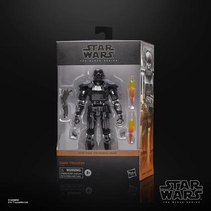 Imagem de Figura Articulada Star Wars Dark Trooper - Edição The Black Series - The Mandalorian - Hasbro - F4066