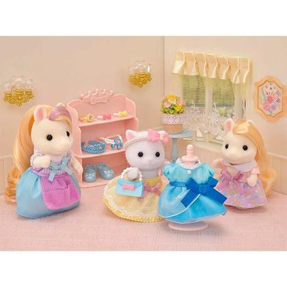Imagem de Figura com Acessório - Sylvanian Families - Vestir de Princesa - Epoch