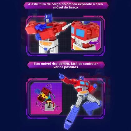 Imagem de Figura De Ação Articulada Optimus Prime Soundwave Transformers Com Múltiplas Posições Em Caixa