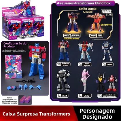 Imagem de Figura De Ação Articulada Optimus Prime Soundwave Transformers Com Múltiplas Posições Em Caixa