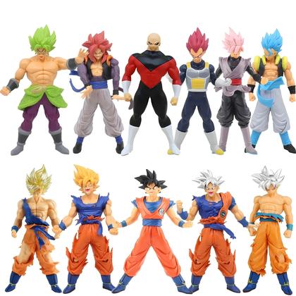 Imagem de Figura De Ação Colecionável Dragon Ball Z Super Saiyan Son Goku Vegeta De 17-18CM Para Crianças