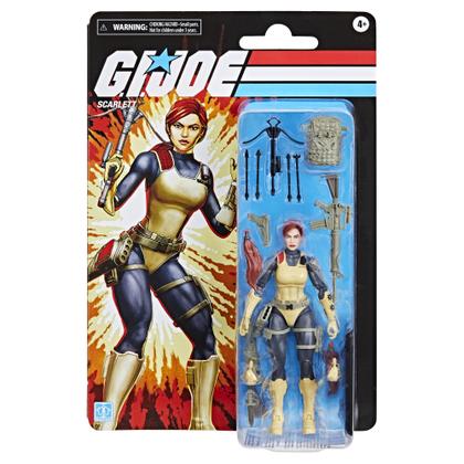 Imagem de Figura de Ação G.I. Joe Classified Series - Scarlett com Cartão Retro