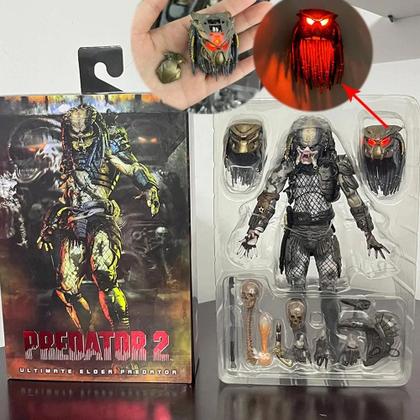 Figura De Ação LED Elder Predator Alien Hunter NECA Edição