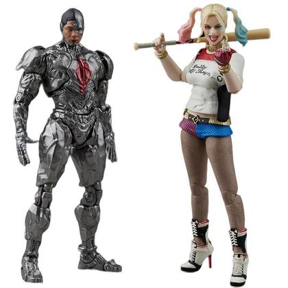 Imagem de Figura de Ação Liga da Justiça - Batman, Superman e Cyborg - Modelo 1/9