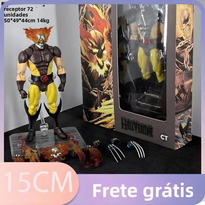 Figura De Ação Wolverine Mafex 138 Hellverine X-Men CT Toys Modelo