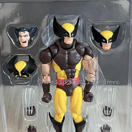 Figura De Ação Wolverine Marrom 138 Mafex 096 CT Toys X-Men Versão