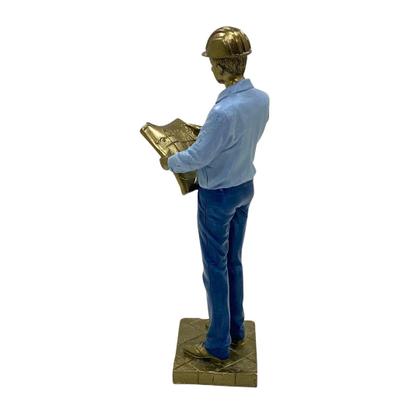 Imagem de Figura Decorativa Estatueta Homem Engenheiro 26 X 8 X 6 Cm