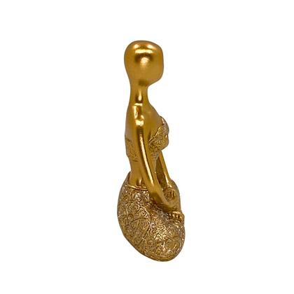 Imagem de Figura Decorativa Estatueta Mulher Yoga 14 X 11 X 5 Cm TRES-B57