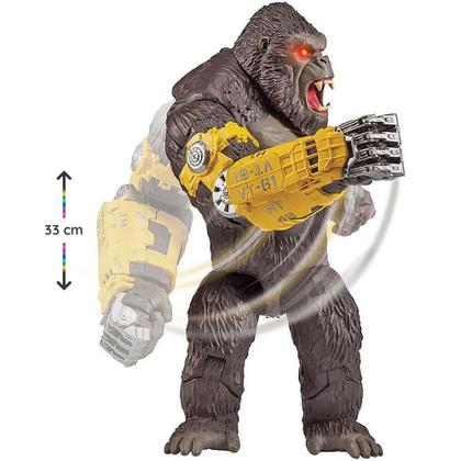 Imagem de Figura godzilla vs kong com som e luz 33cm sunny