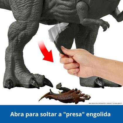 Imagem de Figura Jurassic World Rebirth Dinossauro Super T-Rex Gigante