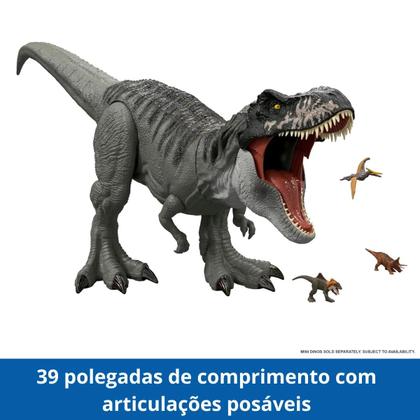 Imagem de Figura Jurassic World Rebirth Dinossauro Super T-Rex Gigante