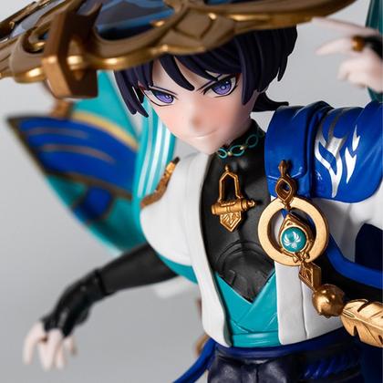 Figura RZAHUAHU Genshin Impact Wanderer Scaramouche 25 cm em PVC