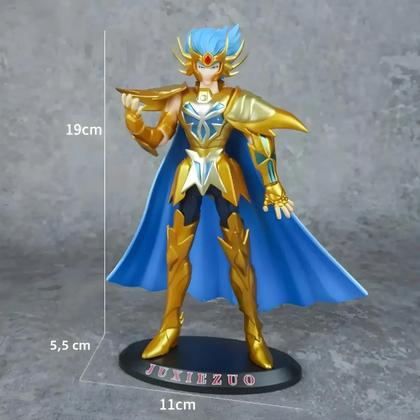 Imagem de Figuras de Ação Saint Seiya - 19cm - Cavaleiros Dourados (Aiolia, Camus, Cancer)