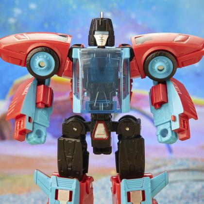 Imagem de Figuras de ação Transformers Legacy Deluxe Autobot Pointblank e Autobot Peacemaker