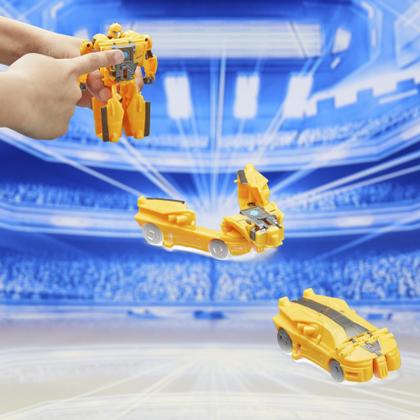 Imagem de Figuras de ação Transformers One Cog Changer Bumblebee & Airachnid