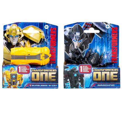 Imagem de Figuras de ação Transformers One Cog Changer Bumblebee & Airachnid