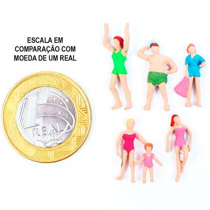 Imagem de Figuras de Pessoas Para Maquetes 1/100 609 Minitec 06 Peças