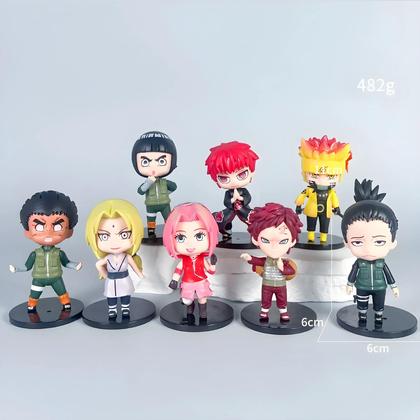 Figuras De PVC Do Anime Naruto, Sasuke, Kakashi, Gaara, Modelo De