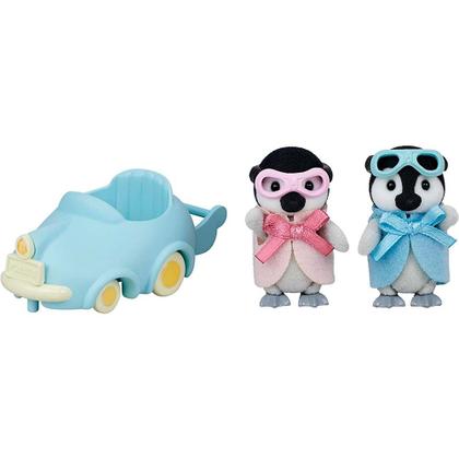 Imagem de Figuras - Sylvanian Families - Carrinho dos Bebês Pinguins - Epoch