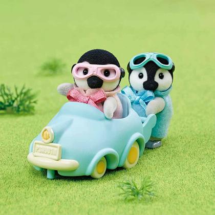 Imagem de Figuras - Sylvanian Families - Carrinho dos Bebês Pinguins - Epoch