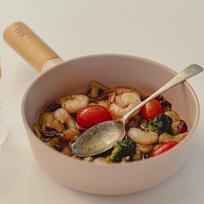 Imagem de Fika - Panela 18cm/1,6L - Indução, Neoflam, Cor Rosa, Alumínio Injetado com Revestimento Cerâmico Interno & Externo