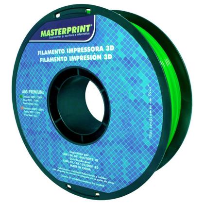 Imagem de Filamento 3D ABS Verde 1.75mm 1KG Resistente ao Calor Rigidez Durabil para Impressora 3D Masterprint