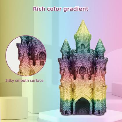 Imagem de Filamento de impressora 3D 3D Hojor Silk PLA 1,75 mm Rainbow 1 kg