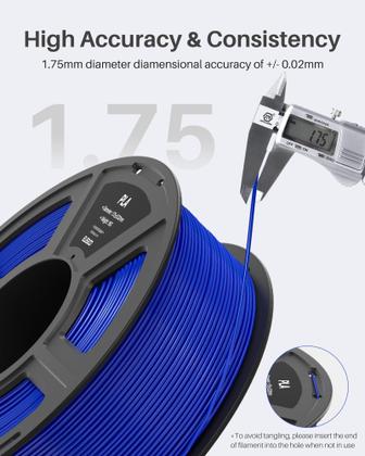 Imagem de Filamento de impressora 3D ELEGOO PLA 1,75 mm translúcido 1 kg