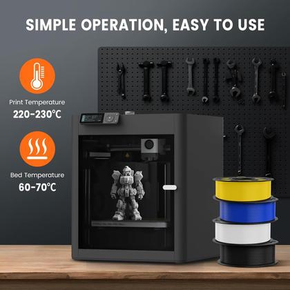 Imagem de Filamento de impressora 3D TECBEARS PETG 1,75 mm transparente 250g x 8