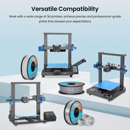 Imagem de Filamento de impressora 3D TeqStone TPU 1,75 mm 1 kg rosa 95A