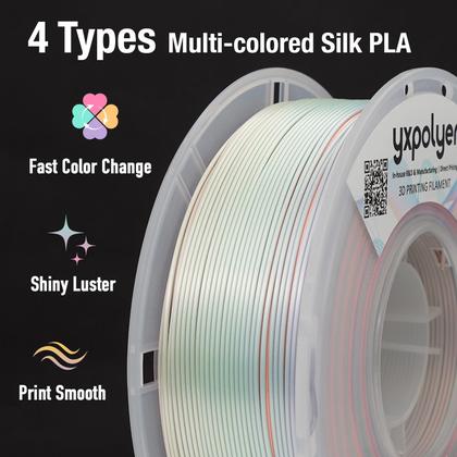 Imagem de Filamento de impressora 3D YXPOLYER PLA Premium Silk 1,75 mm 1 kg