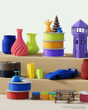 Imagem de Filamento para impressora 3D ELEGOO PLA Basic Refill 1,75 mm roxo 1 kg