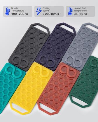 Imagem de Filamento para impressora 3D ELEGOO PLA Sparkle Purplish Grey 1 kg