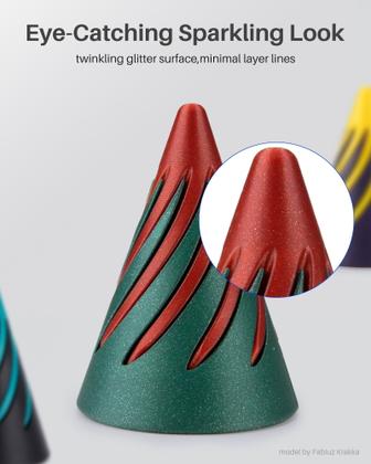 Imagem de Filamento para impressora 3D ELEGOO PLA Sparkle Purplish Grey 1 kg