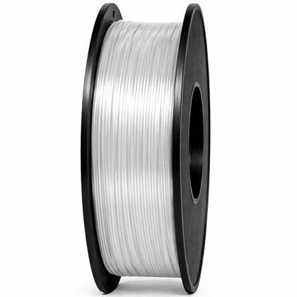 Imagem de Filamento PETG Branco Translúcido 1.75mm Rolo de 1KG Masterprint Para Impressora 3D Alta Resistência Bom Acabamento