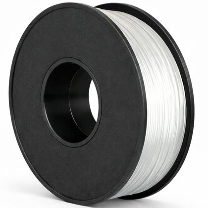 Imagem de Filamento PETG Branco Translúcido 1.75mm Rolo de 1KG Masterprint Para Impressora 3D Alta Resistência Bom Acabamento