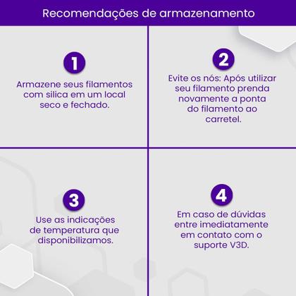 Imagem de Filamento PETG HF Roxo Translúcido High Fluidity Premium 1Kg Fabricação Nacional Voolt 3D